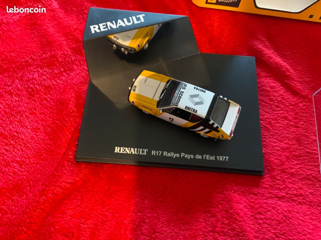 Miniature IXO Renault 17 N°2 - Rallye Pays De L'Est 1977 - échelle 1/43, état Très Bon