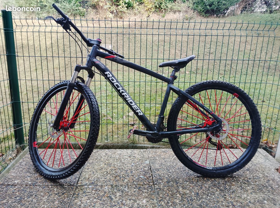Vtt rockrider st 540 gris rouge Vélos