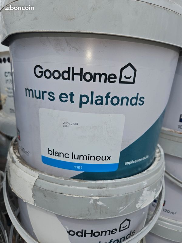 Gros lot Peinture blanc mat intérieur murs et plafonds a prix sacrifié (image 3)