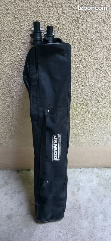 2 Pieds de levage avec barre de fixation avec sac de transport et caches pieds adaptés (image 4)