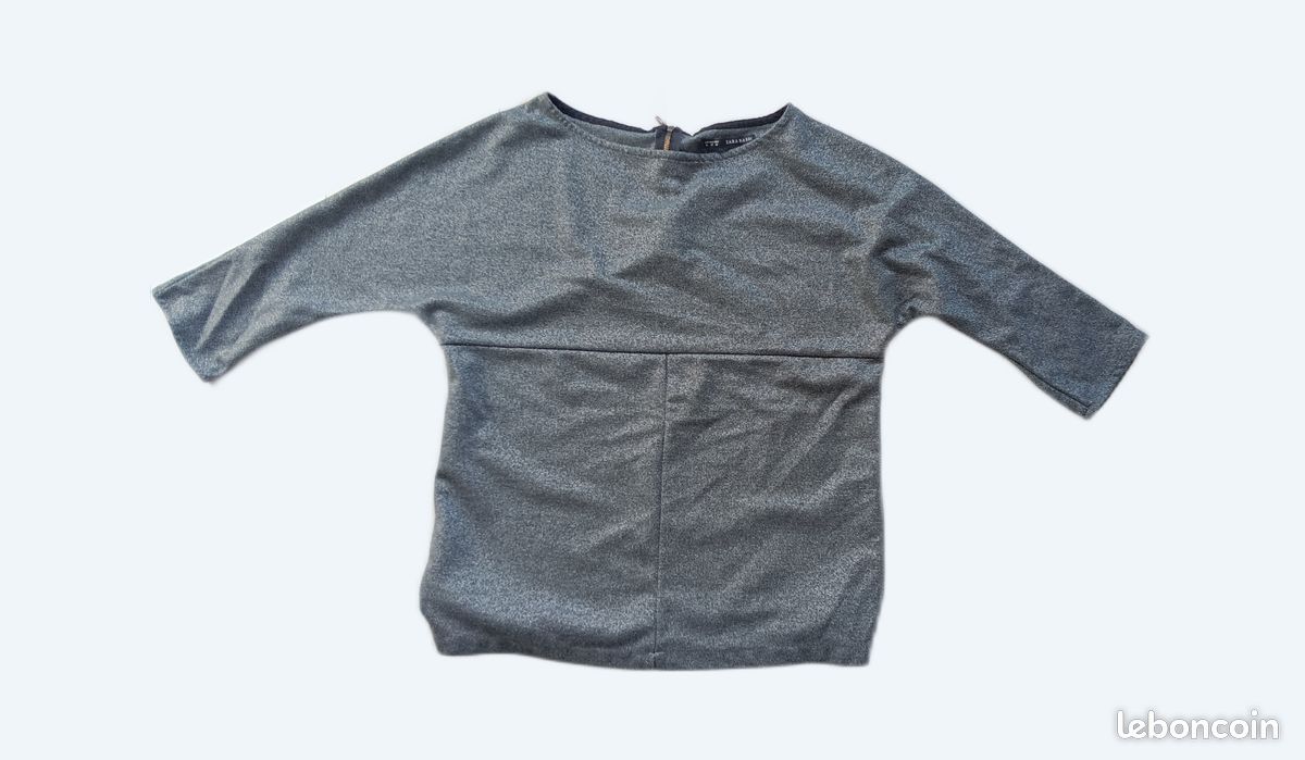 Haut Zara Taille S (Grand) - Neuf Sans étiquette - Couleur Jaune Et Blanc