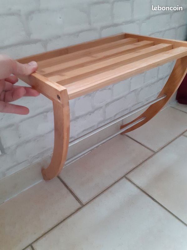 Porte serviette avec étagère (image 1)