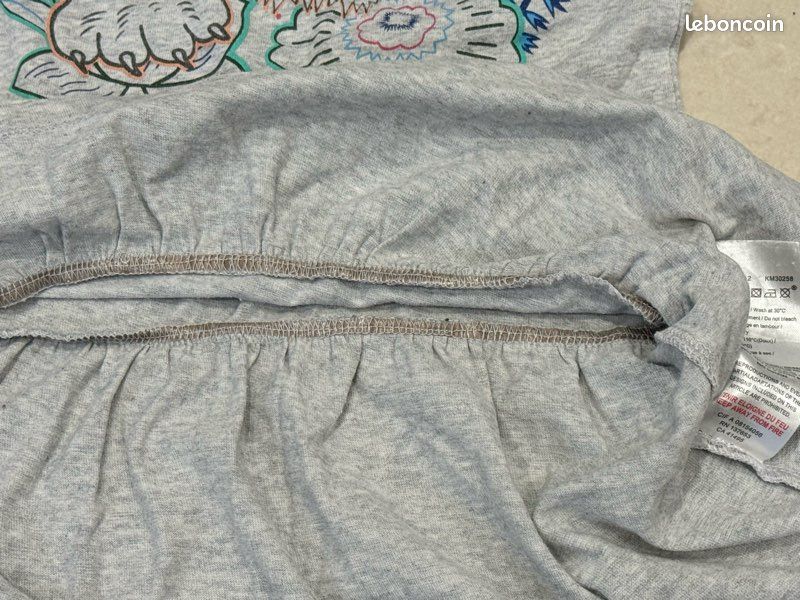 Robe grise bébé fille de marque Kenzo Kids, taille 3 ans/98 (image 11)