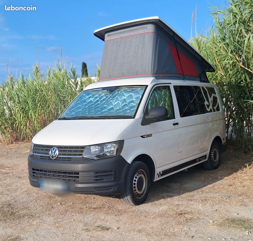 Volkswagen transporter T6 type california vasp avec toit relevable (image 1)