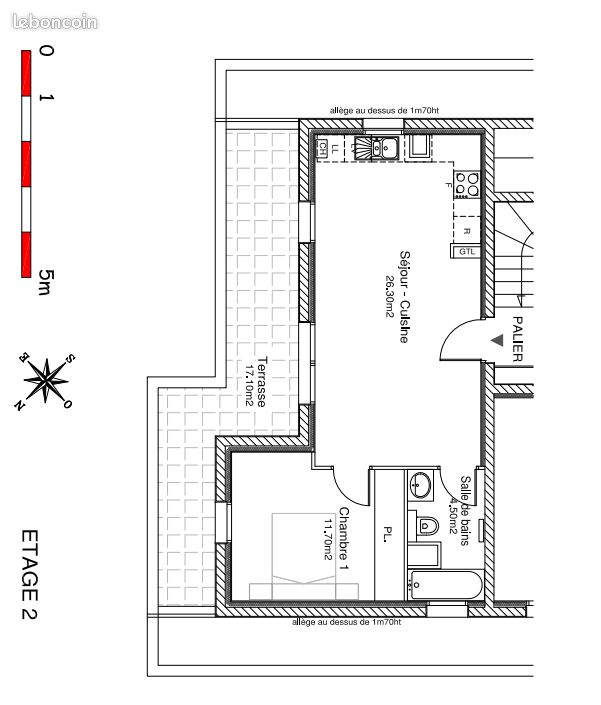 Appartement a louer livry-gargan - 2 pièce(s) - 42 m2 - Surfyn