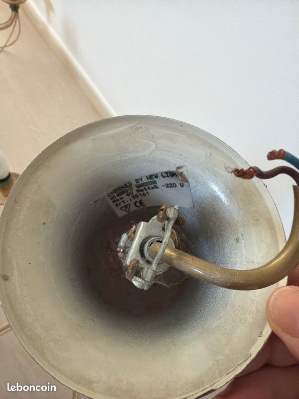 Lustre vintage 5 lampes (image 3)