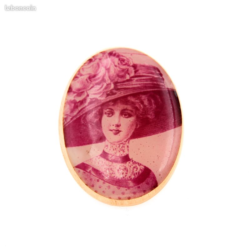 Ancienne Broche Art Déco En Galalithe – Vintage Sans Marque
