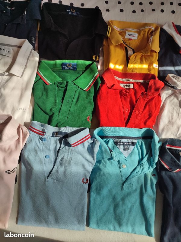 Lot polo de marque Guess/tommy/Fred Perry/Hollister etc.. Taille S (image 3)