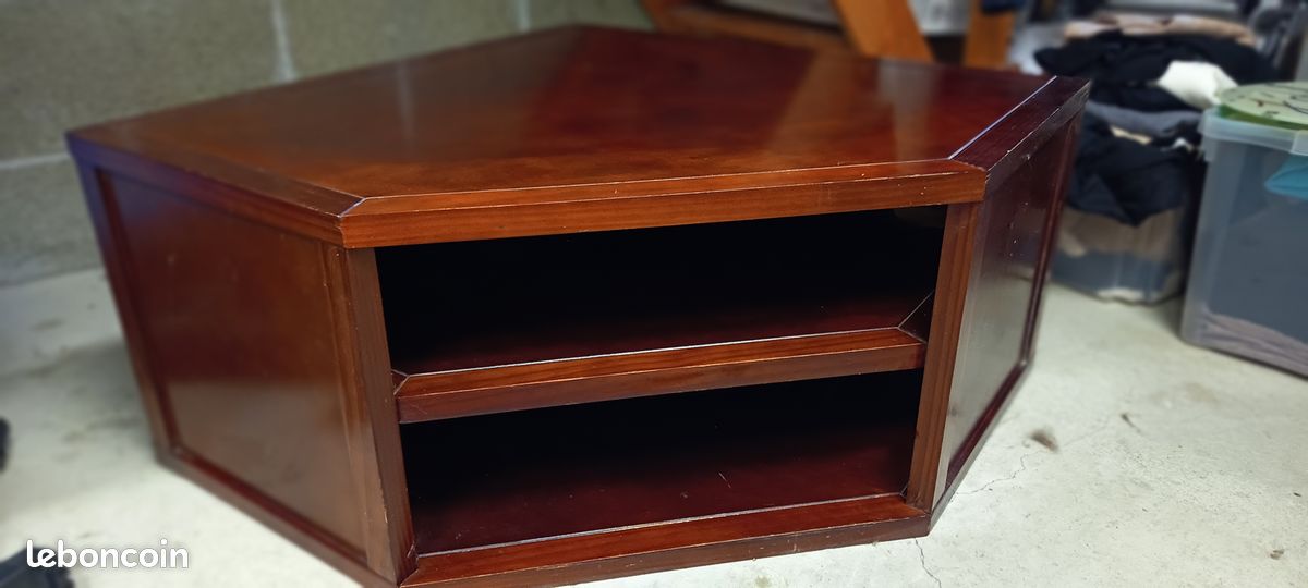 Meuble TV d'angle bois 25 (image 1)