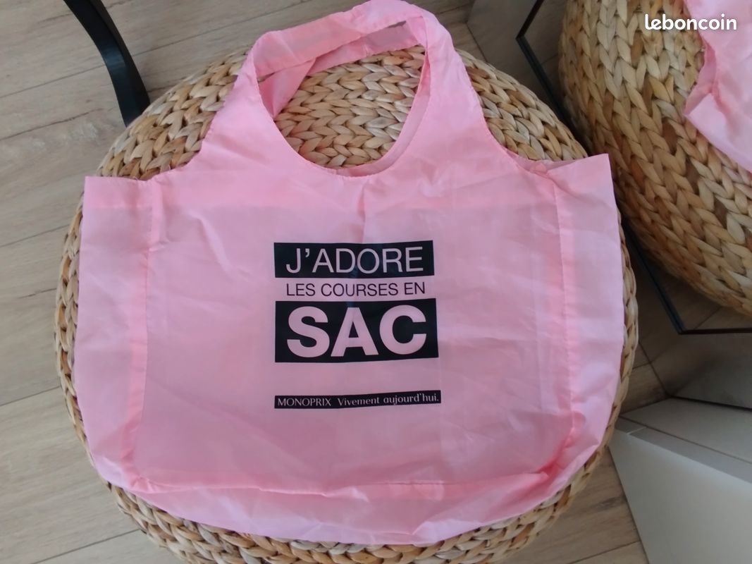 Sac de courses Monoprix rose Accessoires Bagagerie