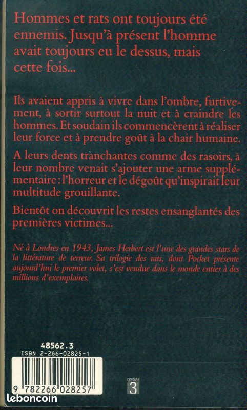 Fantastique/horreur James Herbert Les rats (image 2)