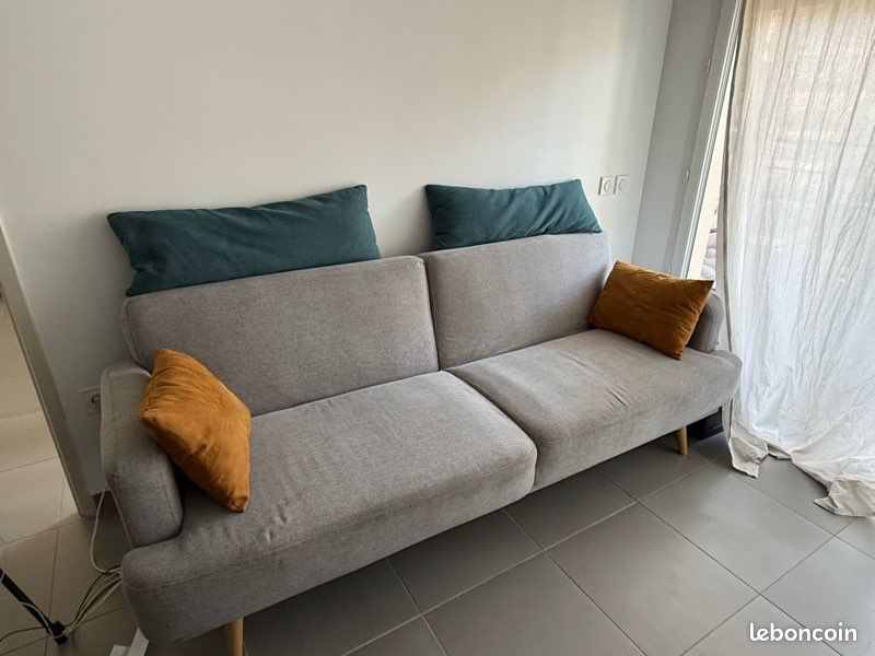 Canapé pliant gris (image 1)
