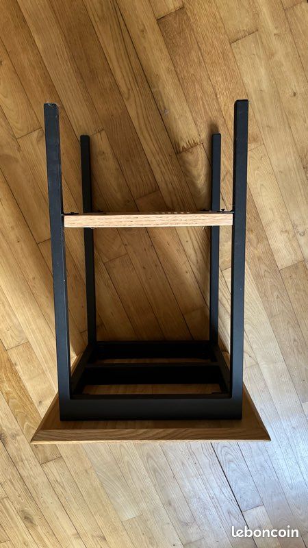 Table de chevet en bois et métal AMPM La redoute (image 2)
