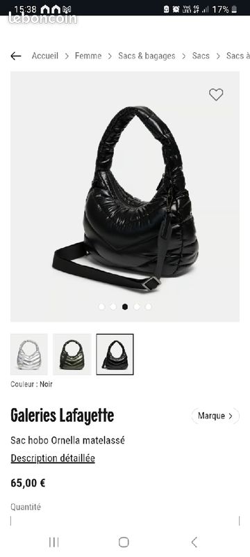 Hobo Sac Besace Galeries Lafayette Sac Ã Main Galerie Lafayette