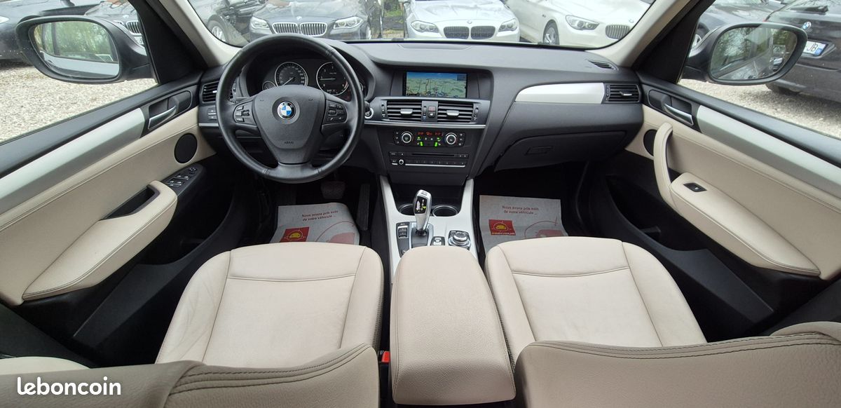 Tres belle bmw x3 f25 2013 2.0 diesel 143 ch 150 000 km GPS XENON BOITE AUTOMATIQUE CUIR 1er propriétaire carnet complet bmw 13 990 (image 5)
