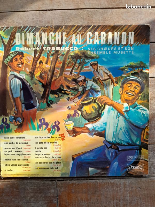 Vinyle 33 trs dimanche au cabanon (image 1)