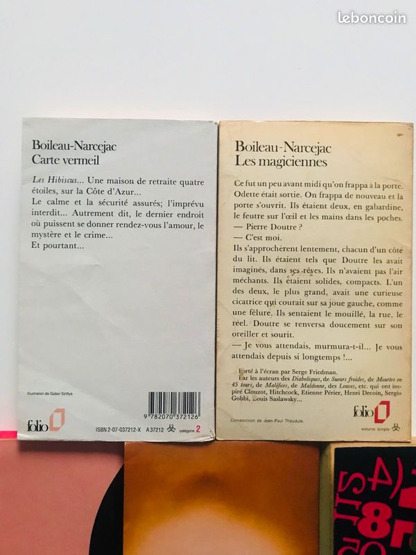 Lot de 5 livres de Boileau - Narcejac : Les magiciennes - Carré Vermeil - L’ingénieur aimait les chiffres - Les visages de l’ombre - A cœur perdu (image 4)