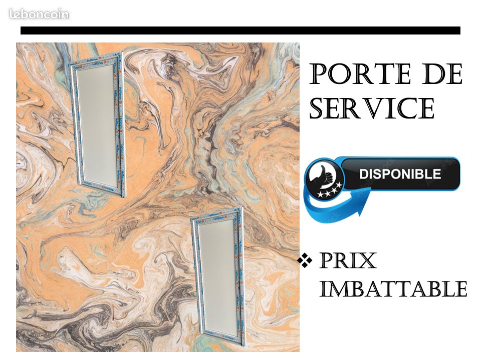 Porte de service, isolation phonique (image 1)