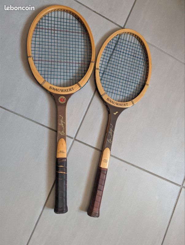 Raquette De Tennis Vintage Snauwaert Quick - Bois - Années 70/80