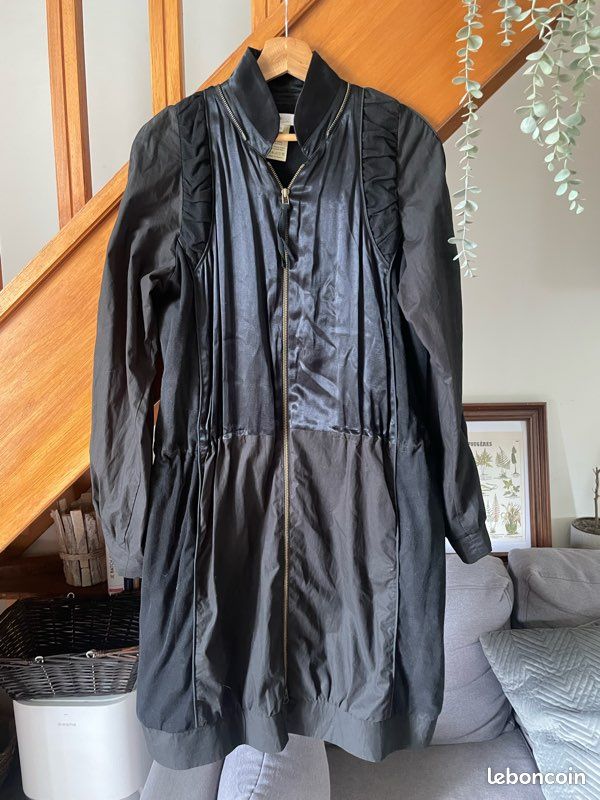 Robe manteau Vanessa Bruno noire – taille 36/38 – pièce archive hybride chic (image 3)