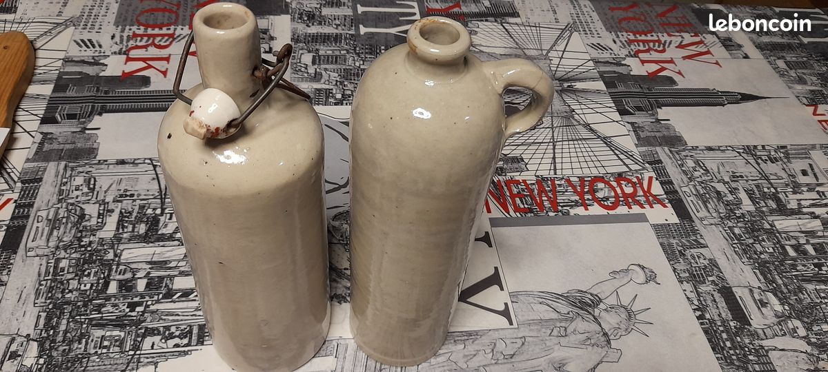 2 Bouillotes en Grès anciennes (image 1)