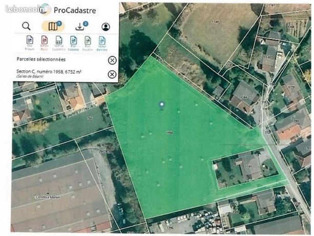 Terrain 6 752 m² Salies De Bearn