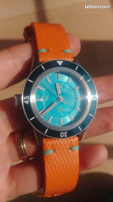 Bracelet de montre cuir quadrillé sur mesure (image 7)
