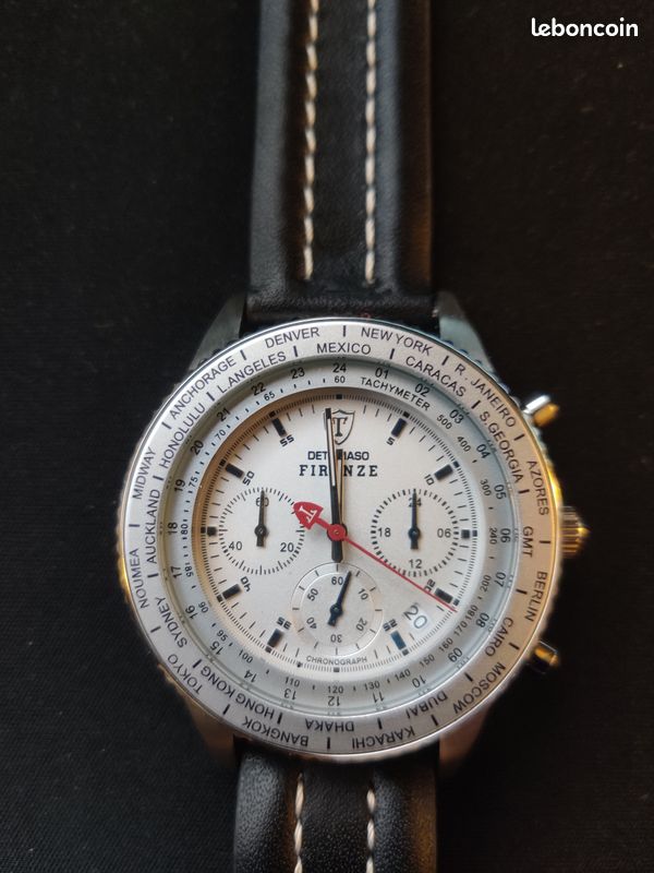 Montre DETOMASO FIRENZE SL1624C-CH neuve, chronographe, jamais portée (image 4)