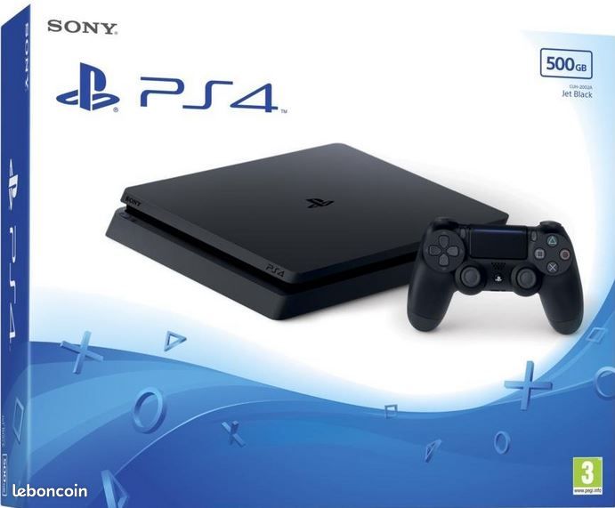 Playstation 4 Slim Noir 500go (image 1)