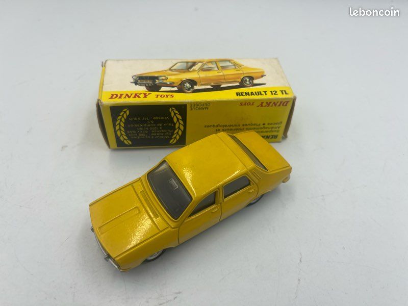 Voiture Miniature Dinky Toys Ancienne Renault 12 - Réf. 1424, échelle 1:43 - Occasion