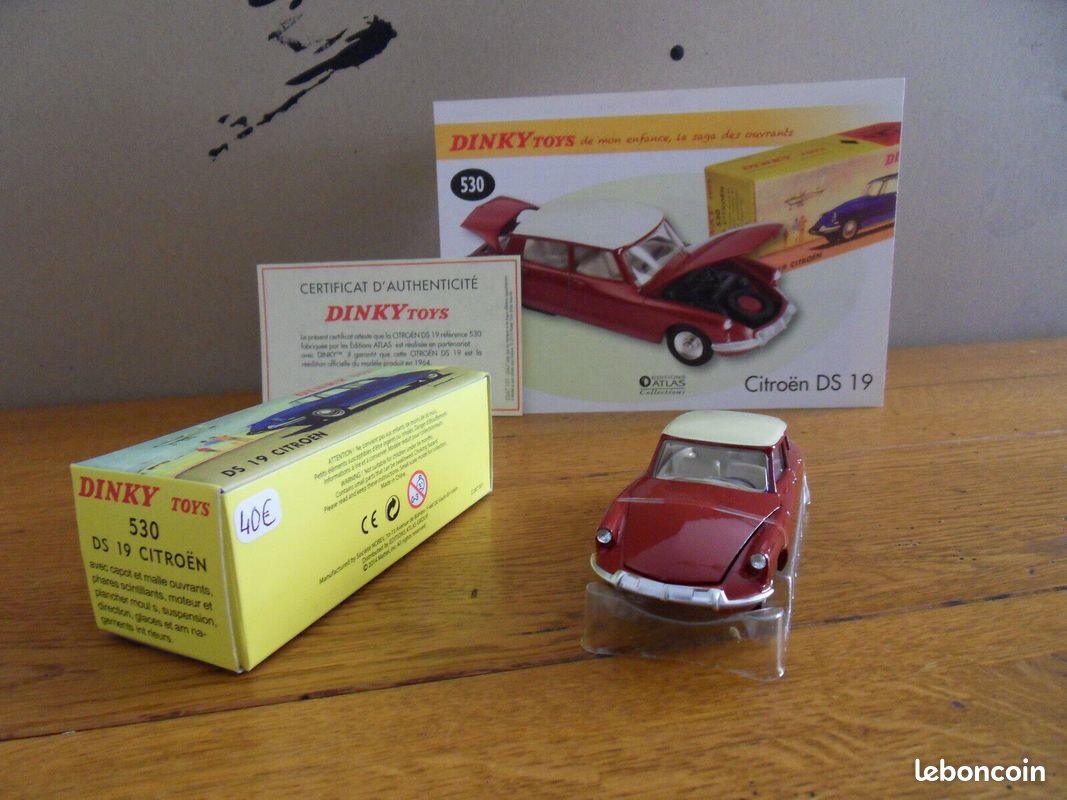 Citroën DS-19 Dinky Toys 530 – Meccano-France, 1964, échelle 1/43, Verte Avec Boîte