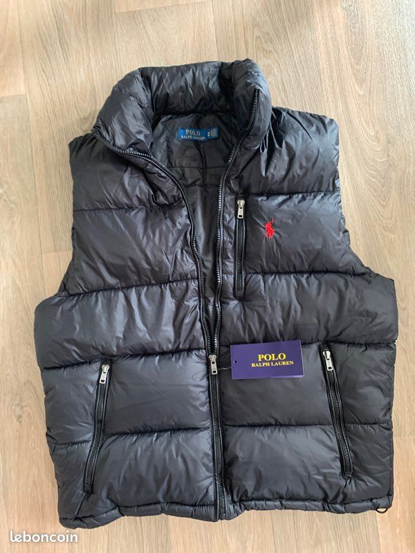 Polo Ralph Lauren – Doudoune sans manches noire – Neuf avec