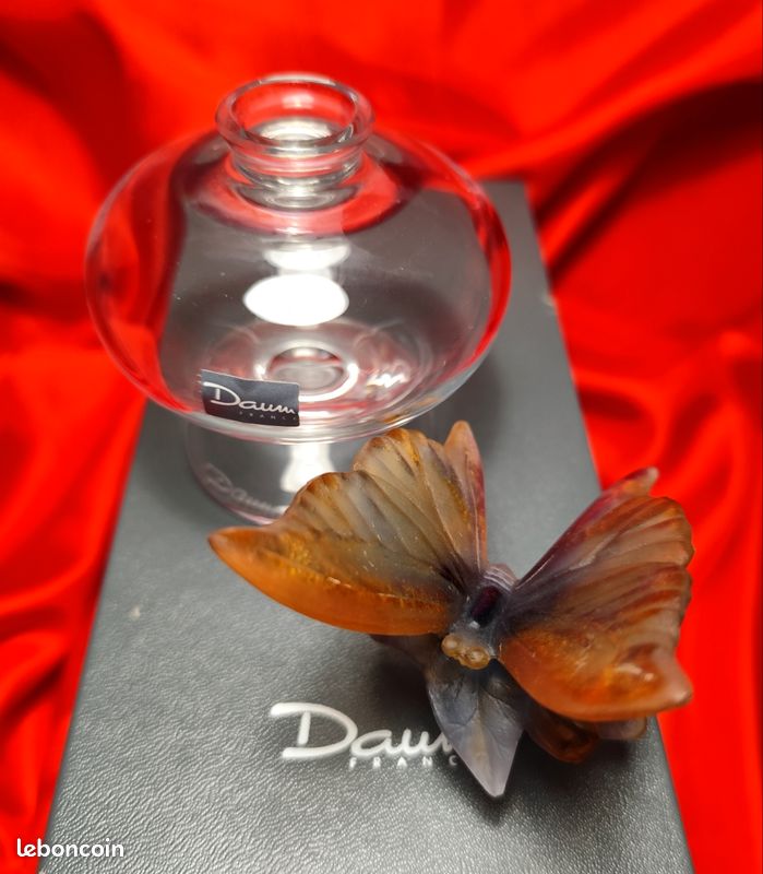 Daum flacon parfum cristal papillon nature (image 6)