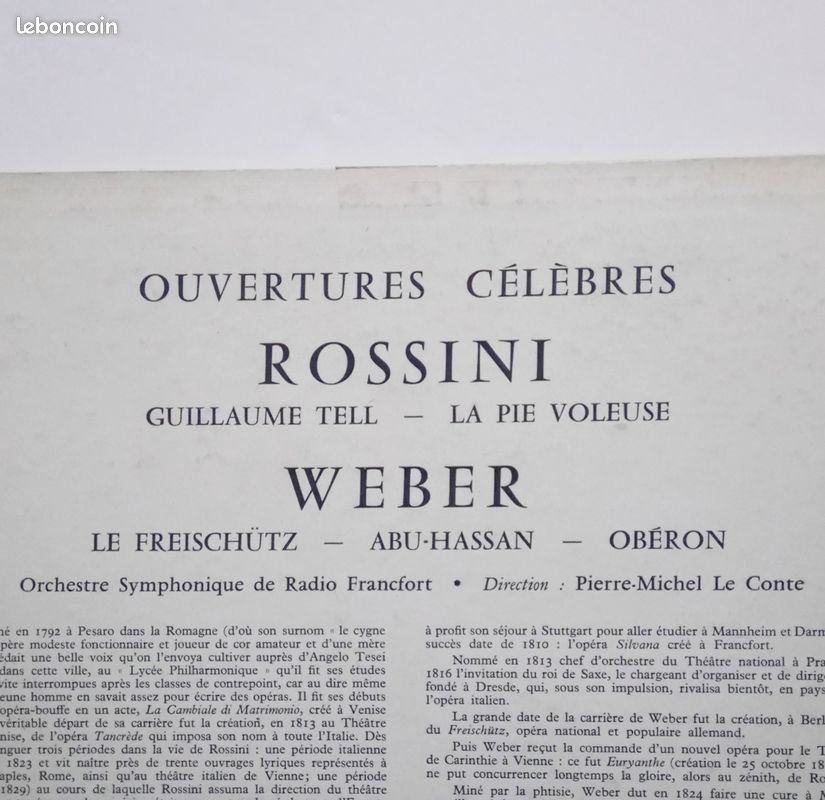 Lot de 4 vinyles Wagner Rossini Verdi ouvertures (image 5)