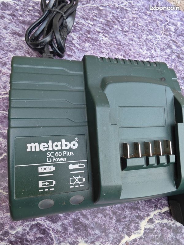 Chargeur METABO + BATTERIES 18 v (image 1)