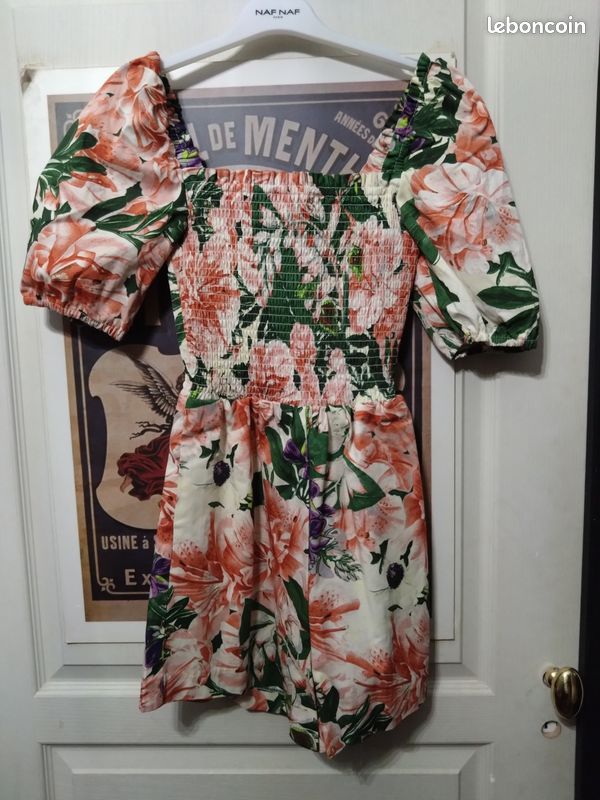 Robe courte H&M taille 36 bohème fleurie cété (image 1)