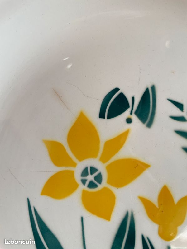 Plat Digoin Sarreguemines « Renoncules » 30cm (image 7)