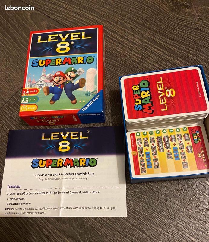 Super Mario Level 8 Cartas Super Mario Level 8 – Juego De Cartas Ravensburger Para 2-6 Jugadores, A Partir De 8 Años, Con Reglas Sencillas Super Mario Level 8 Cartas Super Mario Level 8 – Juego De Cartas Ravensburger Para 2-6 Jugadores, A Partir De 8 Años, Con Reglas Sencillas