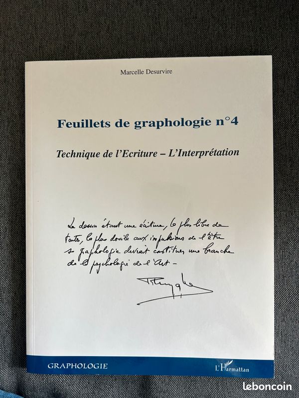 Feuillets de graphologie Marcelle Desurvire (image 4)