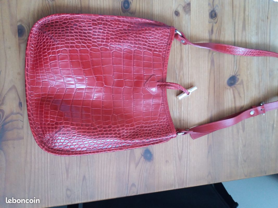 Sac longchamp effet croco neuf Accessoires Bagagerie