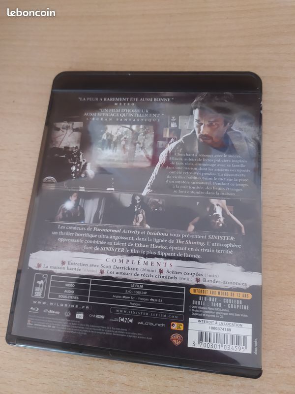 Sinister blu ray (image 2)