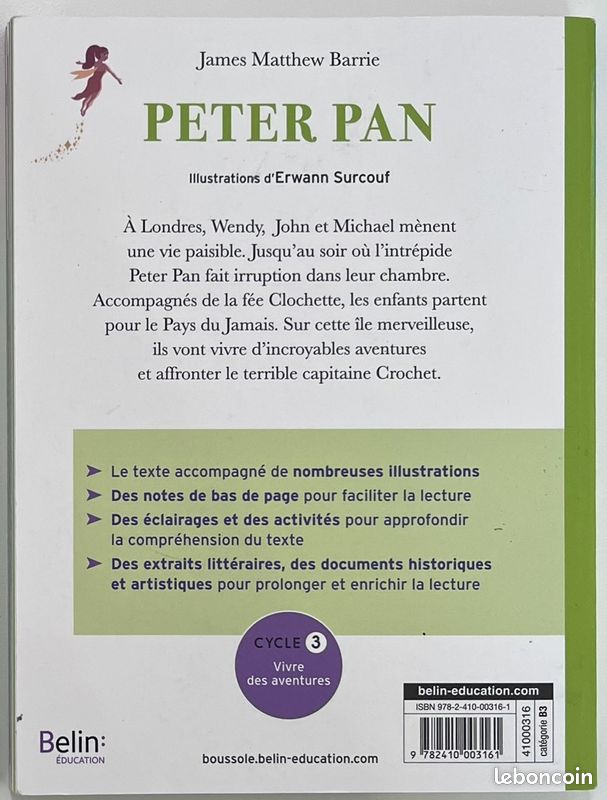 Livres Boussole cycle 3 - Peter Pan (image 2)