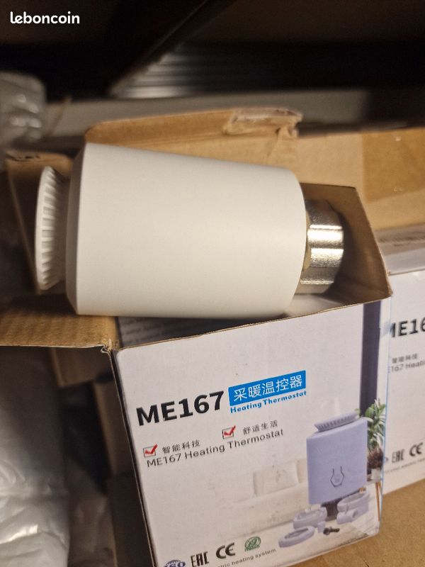 Thermostat de Radiateur Intelligent sans Fil ME167 2.4G, Régulateur de Température Intelligent Programmable, Contrôle du Programme D'application, avec Capteur de Température NTC (image 3)