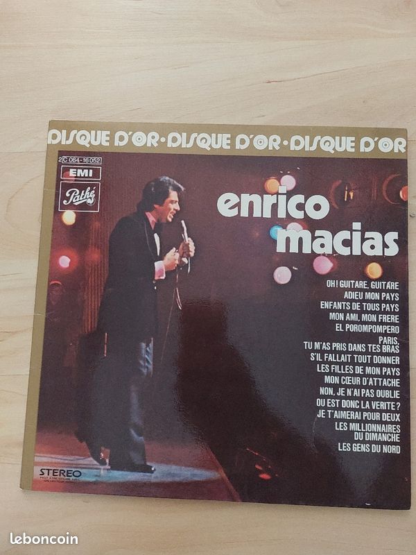 Disques 33 tours Enrico Macias (image 2)