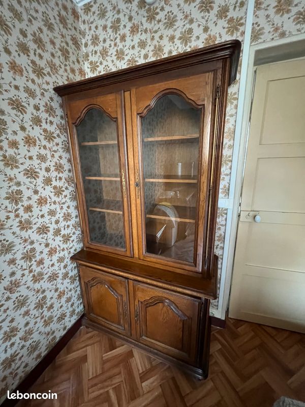 Meuble vitre en bois massif (image 3)