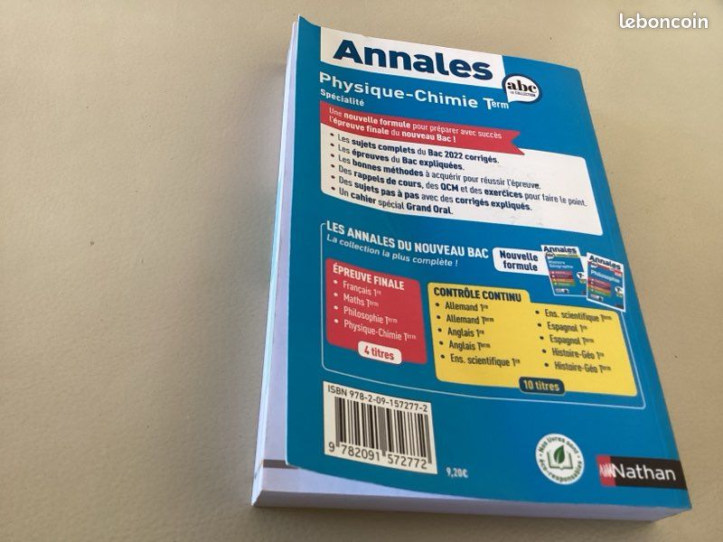 Annales BAC Physique Chimie (image 3)