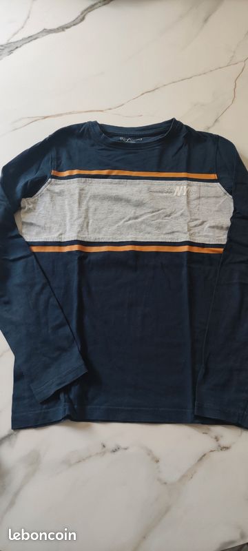 T-shirt Manches Longues Noir Tape à L'Oeil Taille 4 Ans - Occasion Très Bon état