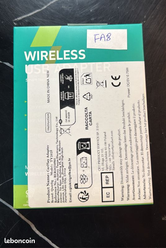 Mini Adaptateur CarPlay Sans Fil Pour IPhone 2025 (mise à Niveau), Plug