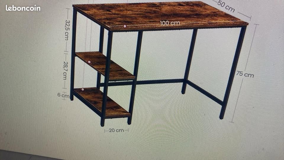 Bureau avec Rangement (image 2)