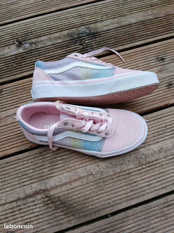 Vans Glitter Vans Old Skool Rose Paillette Vans Old Skool